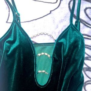 Green Suede dress brand new with tags
